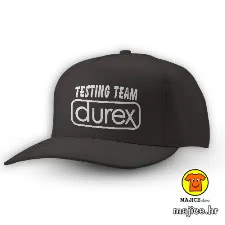 DUREX TESTING TEAM kapa s natpisom 0011 crna