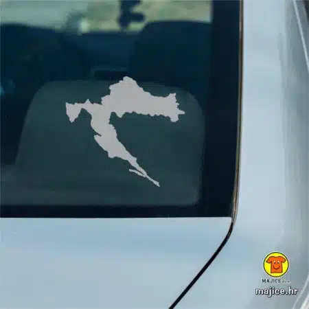 naljepnica za auto hrvatska konture