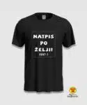 natpis po želji klasična majica tshirt ST2000 bijeli tekst font 7 majice s natpisima