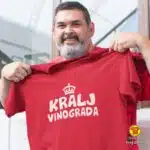 KRALJ VINOGRADA majica s natpisom 00020 zelena