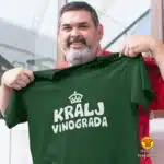 KRALJ VINOGRADA majica s natpisom 00020 zelena