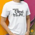 NISAM BRAD ALI MOGU PIT majica sa natpisom-008 crna