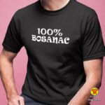 100 POSTO BOSANAC | majica s natpisom 0110 crna