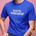 100 POSTO BOSANAC majica s natpisom 0110 crna