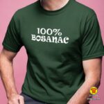 100 POSTO BOSANAC majica s natpisom 0110 crna
