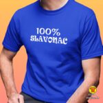 100 POSTO SLAVONAC majica s natpisom 0113 crna