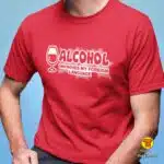 ALCOHOL IMPROVES MY FOREIGN LANGUAGE majica s natpisom 0197 crna