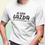 JA SAM GAZDA SVE DOK MI ŽENA NIJE TU majica s natpisom 0163 crna