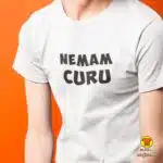 NEMAM CURU majica s natpisom 0333 crna