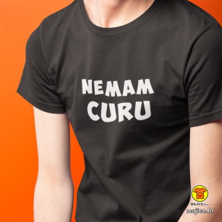 NEMAM CURU majica s natpisom 0333 crna