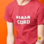 NEMAM CURU majica s natpisom 0333 crna