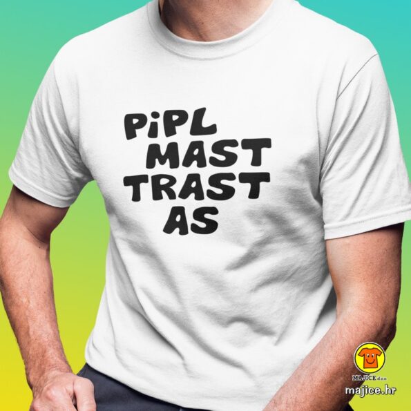 PIPL MAST TRAST AS majica s natpisom 0176 bijela