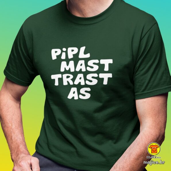 PIPL MAST TRAST AS majica s natpisom 0176 zelena