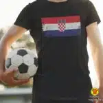 0501-maj-CROATIA HRVATSKA ZASTAVA majica s natpisom 0501 crna