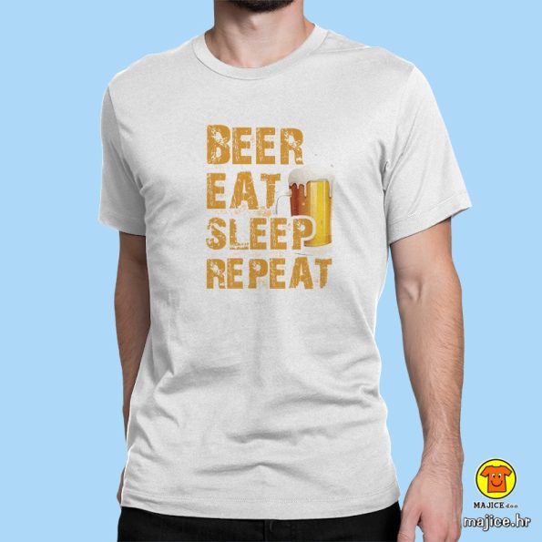 BEER EAT SLEEP REPEAT | majica s natpisom