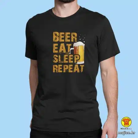 BEER EAT SLEEP REPEAT | majica s natpisom