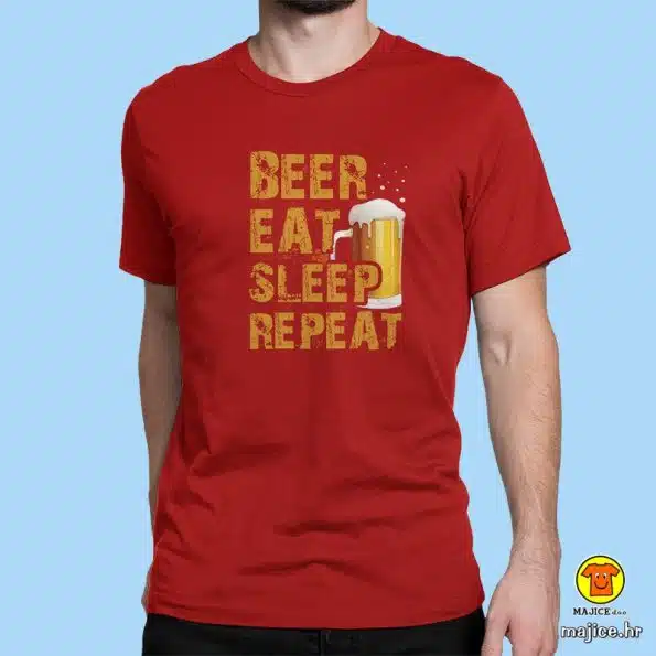 BEER EAT SLEEP REPEAT | majica s natpisom