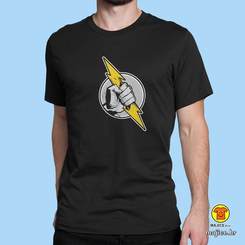 0442-maj-MUNJA CRNA MUNJA majica s natpisom crna