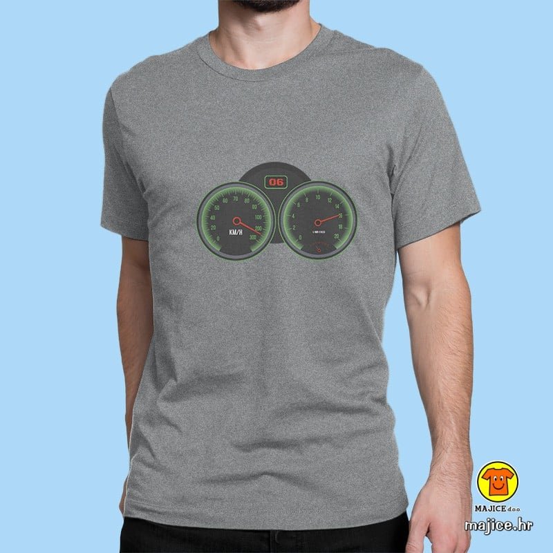 0460-maj-BRZINOMJER MOTO -SIVA BRZINOMJER MOTO majica s natpisom siva