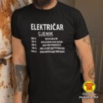 ELEKTRIČAR_CJENIK majica s natpisom 00316 crna