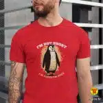 00608-maj-I`M NOT SHORT I`M PENGUIN SIZE zelena