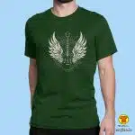 00618-maj-VINTAGE GUITAR ROCK TSHIRT crna