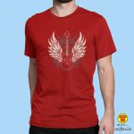 00618-maj-VINTAGE GUITAR ROCK TSHIRT crna