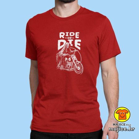 RIDE OR DIE BIKER KOSTUR | majica s natpisom