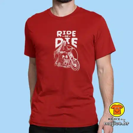 RIDE OR DIE BIKER KOSTUR | majica s natpisom