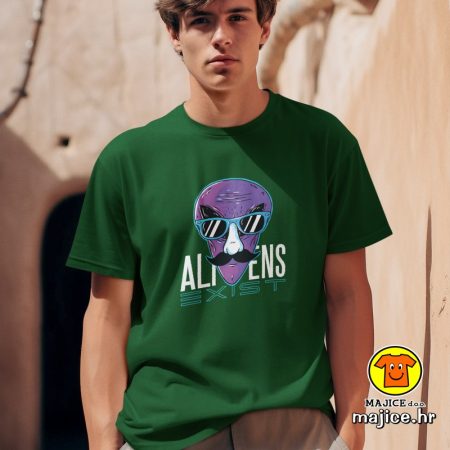 ALIENS EXISTS | majica s natpisom