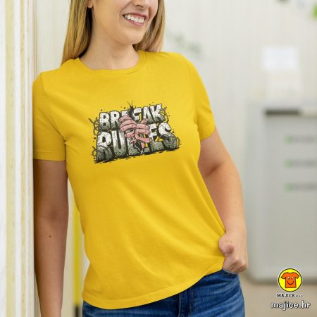 BREAK RULES | ženska majica s natpisom
