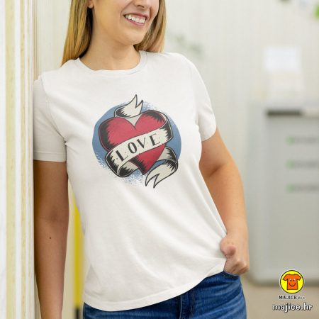 LOVE | ženska majica s natpisom