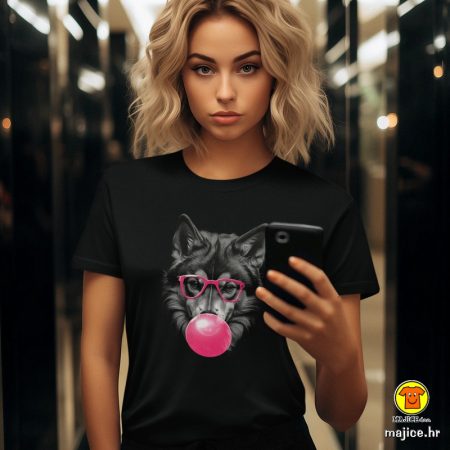 HUSKY BUBBLE GUM | ženska majica s natpisom