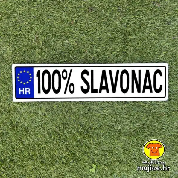 100 POSTO SLAVONAC | izrada ukrasnih tablica | Best of... | auto tablice odabrano