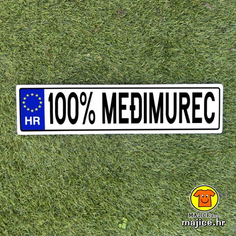 00035-tablica-100-POSTO-MEĐIMUREC 100 POSTO MEĐIMUREC | izrada ukrasnih tablica | Best of... | auto tablice odabrano