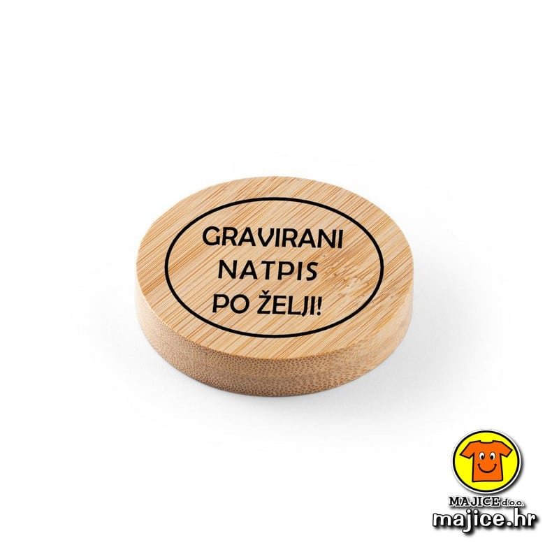 podmetač otvarač magnet bambus 1 PODMETAČ-OTVARAČ-MAGNET S GRAVIRANIM NATPISOM PO ŽELJI | EKO BAMBUS