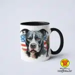 0338-PITBULL AMERICAN šalica s natpisom