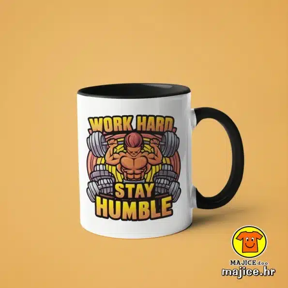 0492-WORK HARD STAY HUMBLE v3 šalica s natpisom