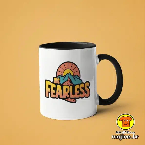 0497-BE FEARLESS v3 šalica s natpisom