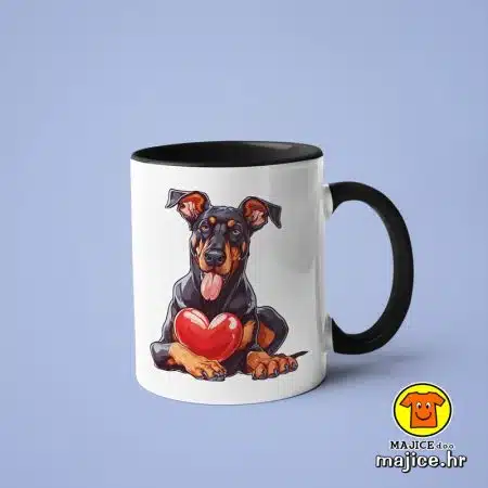 0516-DOBERMAN PAS SRCE v1 šalica s natpisom