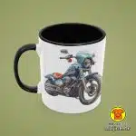 0676-MOTOR HARLEY v5 šalica s natpisom