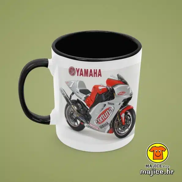 0699-MOTOR YAMAHA M1 šalica s natpisom