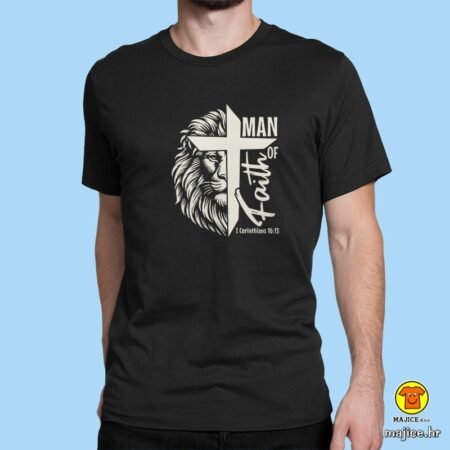 MAN OF FAITH | majica s natpisom