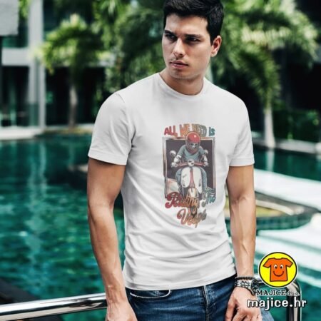 ALL WE NEED IS RIDING THE VESPA v1 | majica s natpisom