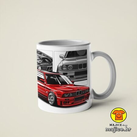 AUTOMOBIL BMW KOCKICA | šalica s natpisom