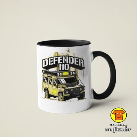 AUTOMOBIL DEFENDER 110 | šalica s natpisom