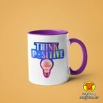 THINK POSITIVE | šalica s natpisom