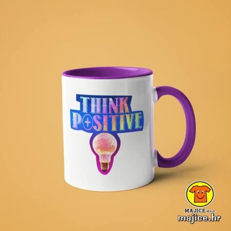 THINK POSITIVE | šalica s natpisom