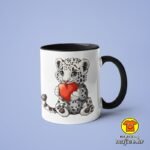 LEOPARD SRCE v1 | šalica s natpisom