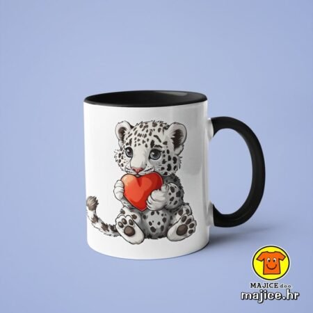 LEOPARD SRCE v1 | šalica s natpisom